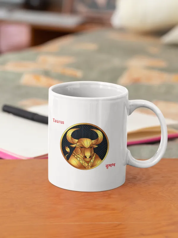Taurus_Zodiac_Sign_Ceramic_Coffee_Mug_-_White_with_Golden_Bull_Design