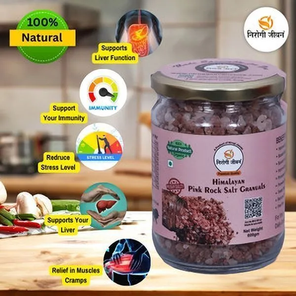Nirogi_Jeevan_100%_Natural_&_Unrefined,Himalayan_Pink_Rock_Salt_Crystals_Whole,Granules,Sendha_Rock_Salt_(600_g)