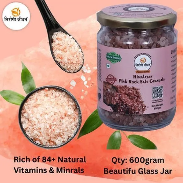 Nirogi_Jeevan_100%_Natural_&_Unrefined,Himalayan_Pink_Rock_Salt_Crystals_Whole,Granules,Sendha_Rock_Salt_(600_g)