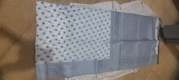 White_100%_Cotton_Saree_For_Women