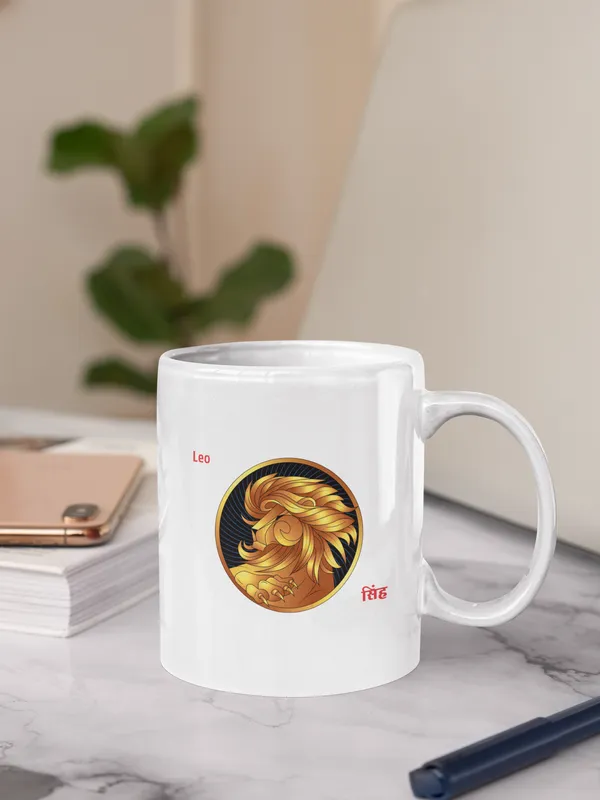 Leo_Zodiac_Sign_Ceramic_Coffee_Mug_-_White_with_Golden_Lion_Design
