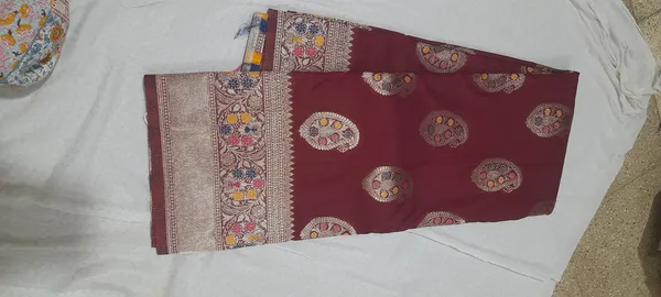 Maroon_100%_Georgette_Saree_For_Women