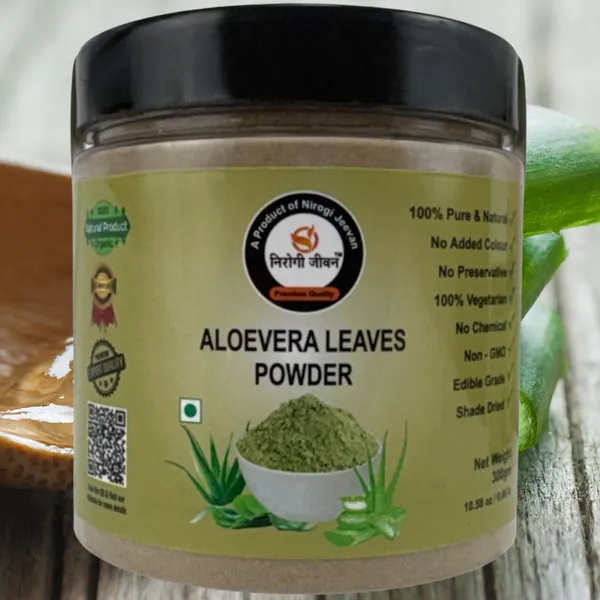 Nirogi_Jeevan_Premium_Aloevera_Leaves_Powder,100%_Natural_&_Organic,Hair_&_Skin_Care_(300_g)