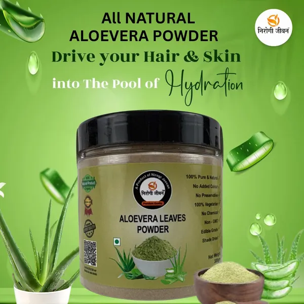 Nirogi_Jeevan_Premium_Aloevera_Leaves_Powder,100%_Natural_&_Organic,Hair_&_Skin_Care_(300_g)