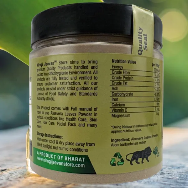 Nirogi_Jeevan_Premium_Aloevera_Leaves_Powder,100%_Natural_&_Organic,Hair_&_Skin_Care_(300_g)