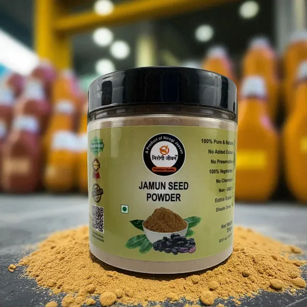 Nirogi_Jeevan_Premium_JamunSeed_Powder,100%_Organic,No_Preservative_For_Diabetes,Immune_System_(250_g)