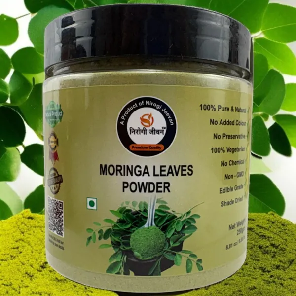 Nirogi_Jeevan_100%_Organic_Moringa_Powder_Oleifera,Moringa_Leaves,Support_Digestion_&_Immunity_(250_mg)