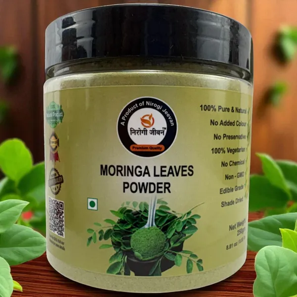 Nirogi_Jeevan_100%_Organic_Moringa_Powder_Oleifera,Moringa_Leaves,Support_Digestion_&_Immunity_(250_mg)