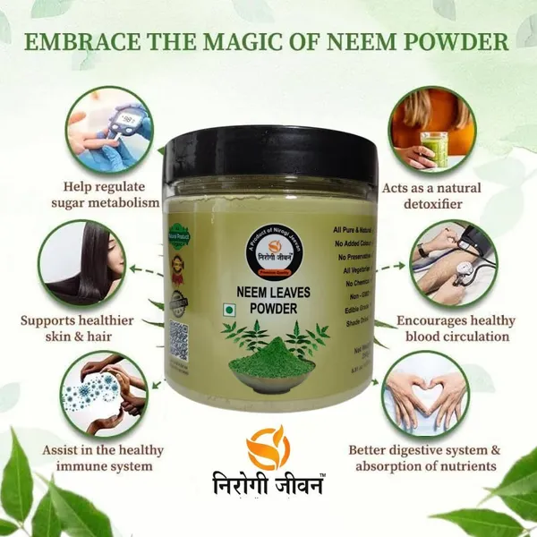 Nirogi_Jeevan_Organic_Neem_Patta_Powder_Azadirachta_Indica_Herbal_Neem_Leaves,_For_Skin_&_Hair_(250_mg)