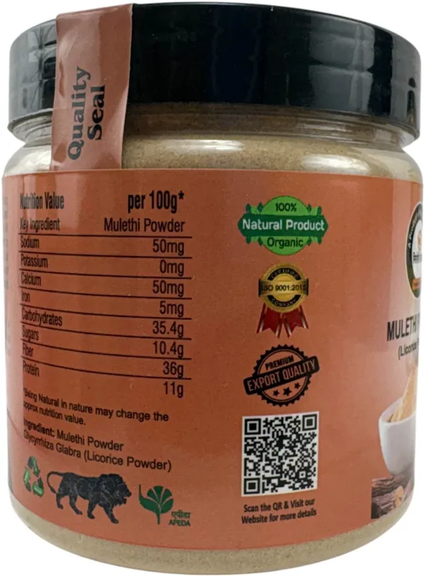 Nirogi_Jeevan_100%_Pure_Mulethi_Powder_(Liquorice)_For_Food,_Cooking,Health,Skin_&_Hair_(300_g)