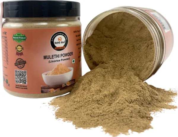 Nirogi_Jeevan_100%_Pure_Mulethi_Powder_(Liquorice)_For_Food,_Cooking,Health,Skin_&_Hair_(300_g)