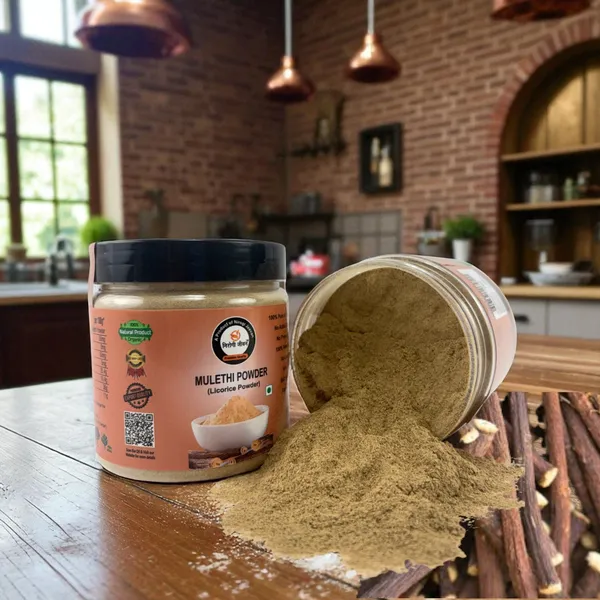 Nirogi_Jeevan_100%_Pure_Mulethi_Powder_(Liquorice)_For_Food,_Cooking,Health,Skin_&_Hair_(300_g)