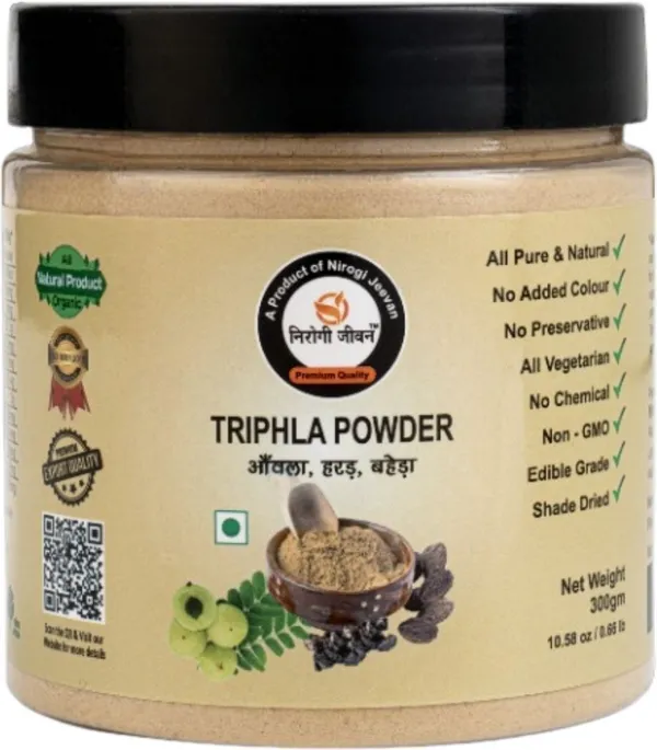 Nirogi_Jeevan_Triphala_Churna_Powder_100%_Organic_With_Swarna_Amalaki,_Haritaki,_&_Bibhitaki_(300_g)