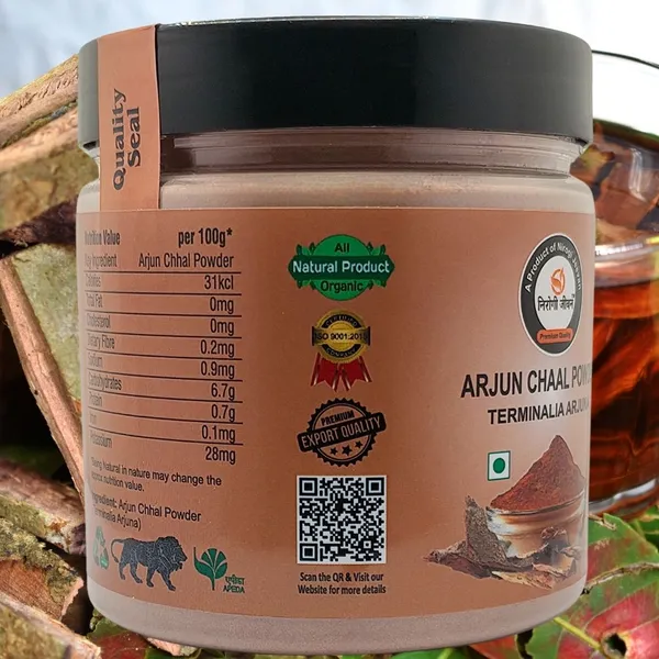Nirogi_Jeevan_Arjun_Chhal_Powder_|_All_Pure,_Edible_&_Natural|_Healthy_Heart,_Skin_&_Hair_Care_(300_g)