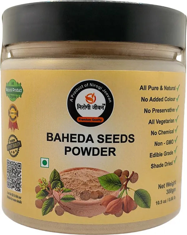 Nirogi_Jeevan_Baheda_–_Bibhitaki_Powder_|_All_Pure,_Edible_&_Natural|_Health,_Skin_&_Hair_Care_(300_g)