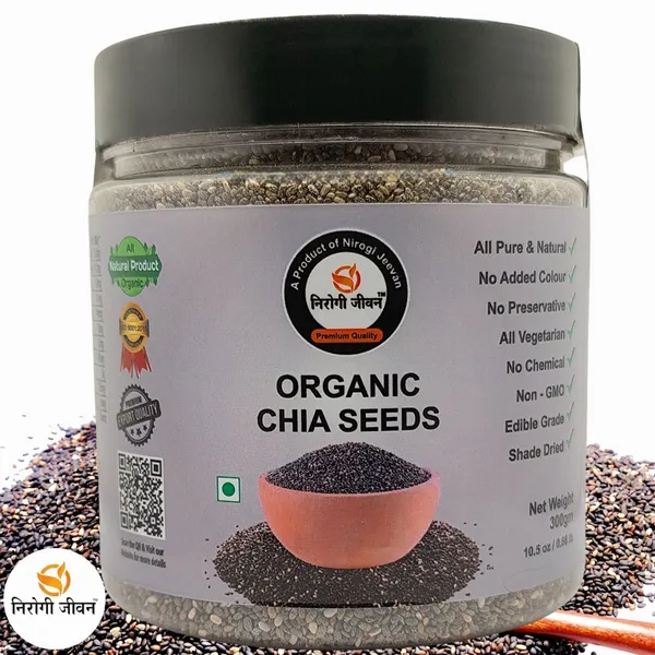 Nirogi_Jeevan_Natural_Chea_Seeds_–_Organic_Raw_Chia_Beej_|Weight_Loss_|Omega_3|_Export_Quality_(300_g)