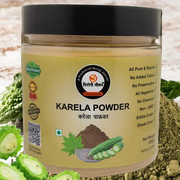 Nirogi_Jeevan_All_Pure,_Natural_&_Organic_Grade_Karela_Powder_-_Edible_Grade-Diabetic_Friendly_(300_g)
