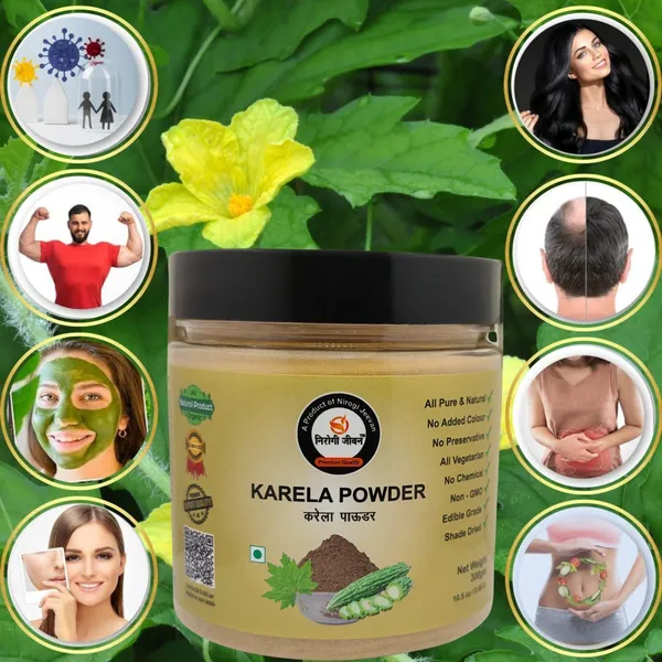 Nirogi_Jeevan_All_Pure,_Natural_&_Organic_Grade_Karela_Powder_-_Edible_Grade-Diabetic_Friendly_(300_g)