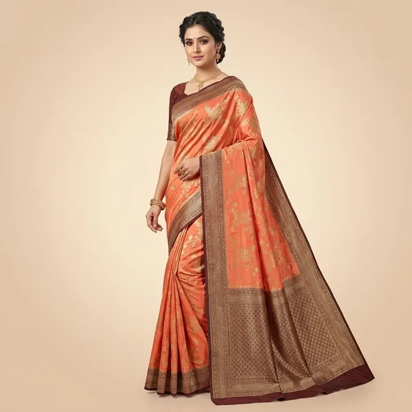 Maroon_100%_Georgette_Saree_For_Women