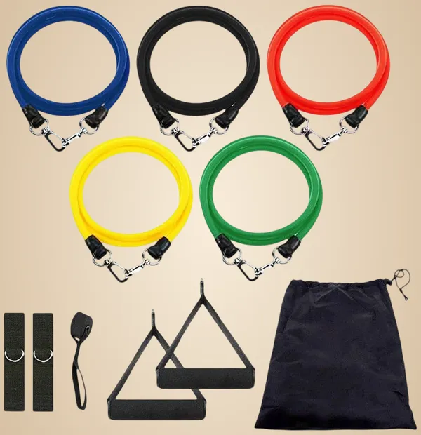 Manogyam_Toning_Tube_Set_With_5_Different_Levels_Workout_For_Exercise,Gym_And_Pilates_Training_Resistance_Tube_(Multicolor)
