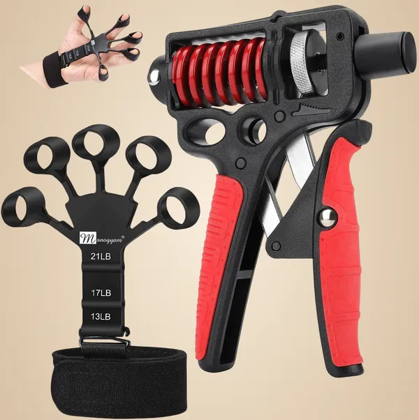 Manogyam_Combo_Pack_Of_Professional_Heavy_Duty_Hand_Gripper_And_Finger_Trainer_Hand_Workout_Hand_Grip/Fitness_Grip_(Black)