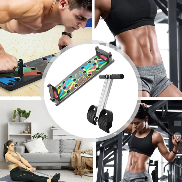 Manogyam_Combo_-_2_Push-Up_Boards,_And_Tummy_Trimmer,_Full_Body_Workout_Set_Push-Up_Bar_(Black)