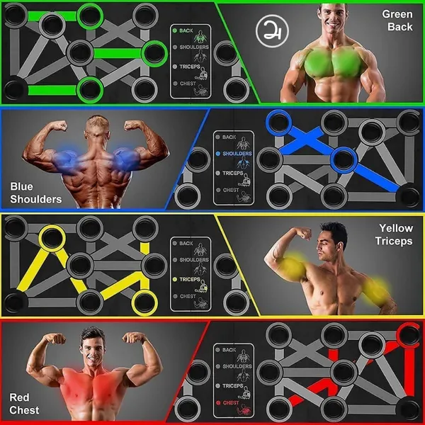 Manogyam_Combo_-_2_Push-Up_Boards,_And_Tummy_Trimmer_Black,_Full_Body_Workout_Set_Push-Up_Bar_(Black)