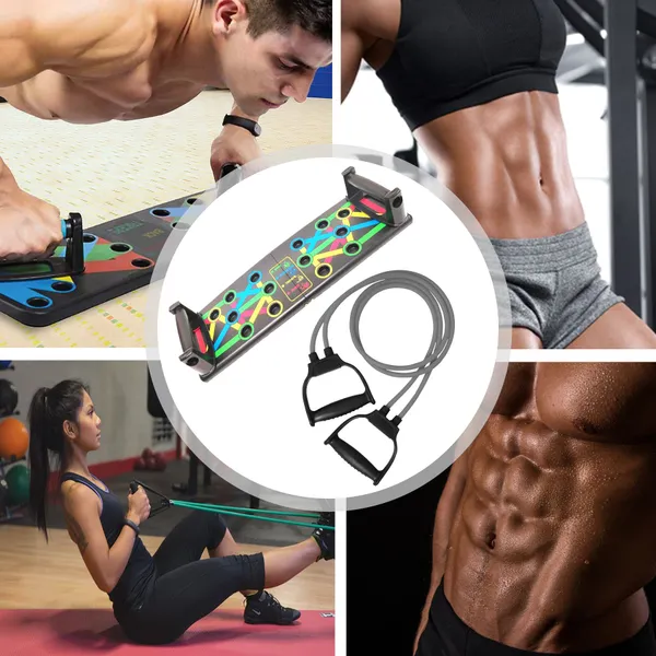 Manogyam_Combo_-_2_Push-Up_Boards,_And_Toning_Tube_Gray,_Full_Body_Workout_Set_Push-Up_Bar_(Black)
