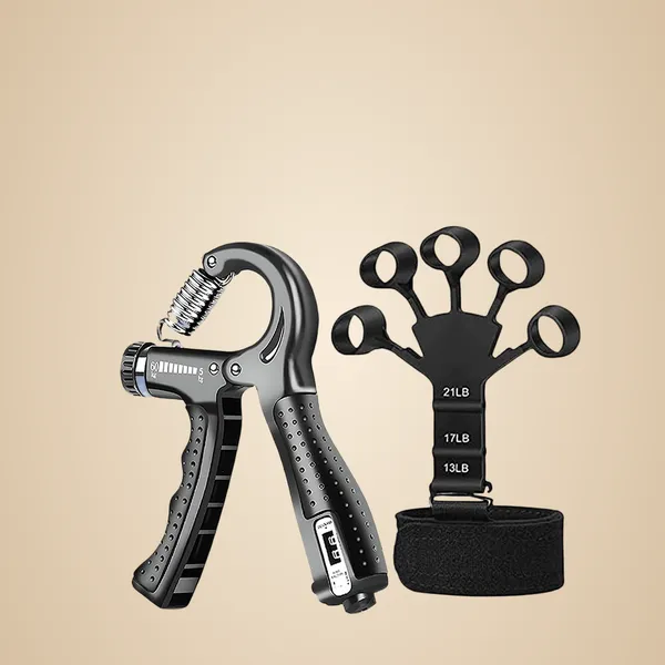 Manogyam_Hand_Strengthener,Adjustable_For_Muscle_Building_And_Injury_Recovery_Hand_Grip/Fitness_Grip_(Black)