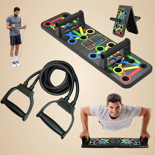 Manogyam_Combo_-_2_Push-Up_Boards,_And_Toning_Tube,_Full_Body_Workout_Set_Push-Up_Bar_(Black)
