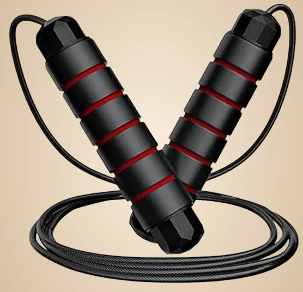 Manogyam_For_Men,_Women_And_Children_-_Jump_Rope_For_Exercise_Workout_Freestyle_Skipping_Rope_(Red,_Length:_280_Cm)