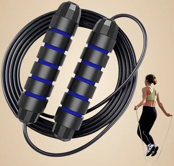 Manogyam_Skipping_Rope_For_Men,_Women_And_Children_-_Jump_Rope_For_Exercise_Workout_Freestyle_Skipping_Rope_(Blue,_Length:_280_Cm)
