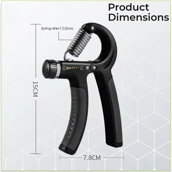 Manogyam_Hand_Gripper-Best_Hand_Exerciser_Grip_Strengthener_Adjustable_10_Kg_To_40_Kg_Hand_Grip/Fitness_Grip_(Black)