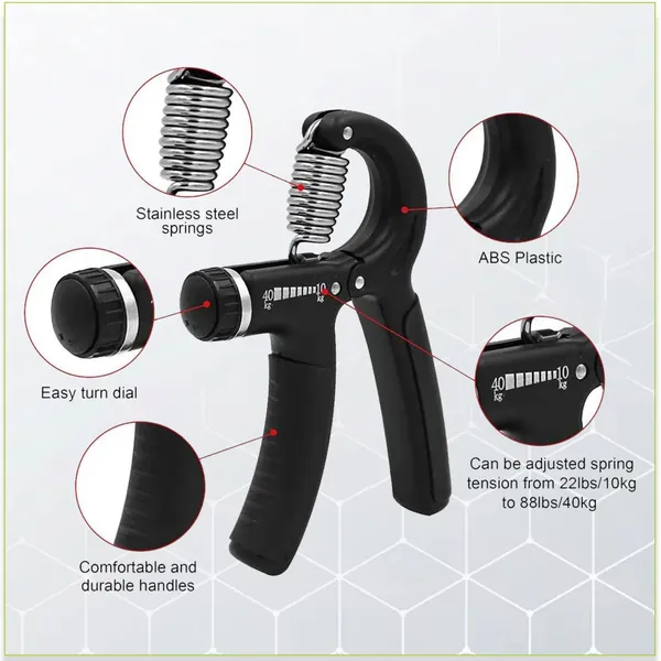 Manogyam_Hand_Gripper-Best_Hand_Exerciser_Grip_Strengthener_Adjustable_10_Kg_To_40_Kg_Hand_Grip/Fitness_Grip_(Black)