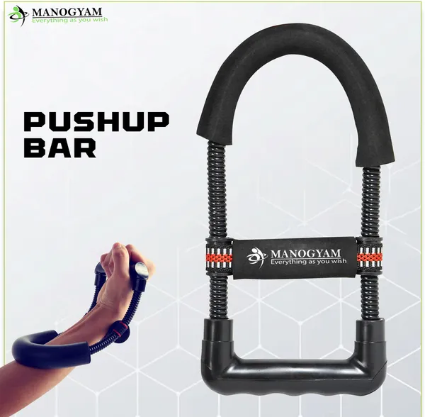 Manogyam_Adjustable_Forearm_Strengthener_Wrist_Exerciser_Hand_Grip/Fitness_Grip_(Black)