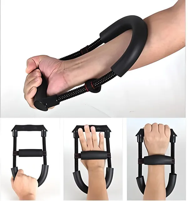 Manogyam_Adjustable_Forearm_Strengthener_Wrist_Exerciser_Hand_Grip/Fitness_Grip_(Black)