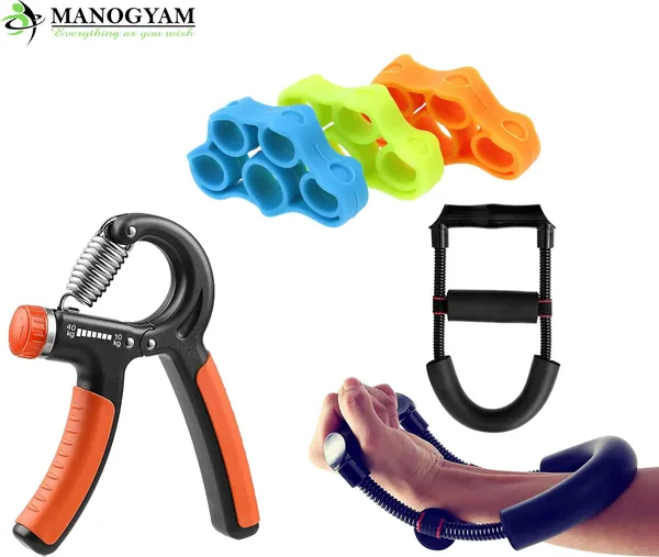 Manogyam_Adjustable_Hand_Muscle_Wrist_Developer_Fitness_Spring_Hand_Grip_For_Finger_Strength_Hand_Grip/Fitness_Grip_(Multicolor)