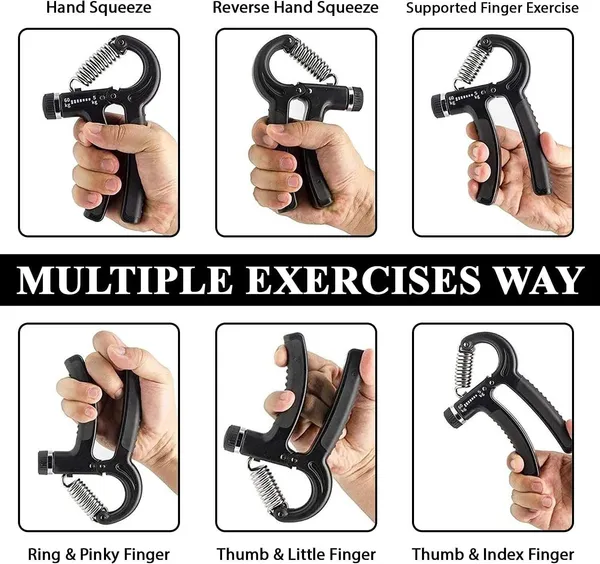 Manogyam_Adjustable_Hand_Grip_Strengthener_For_Men_And_Women_Hand_Grip/Fitness_Grip_(Grey)
