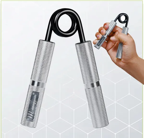 Manogyam_Heavy-Duty_Metal_Strengthener_150Lb_Wrist_Exerciser_Hand_Grip/Fitness_Grip_(Silver)