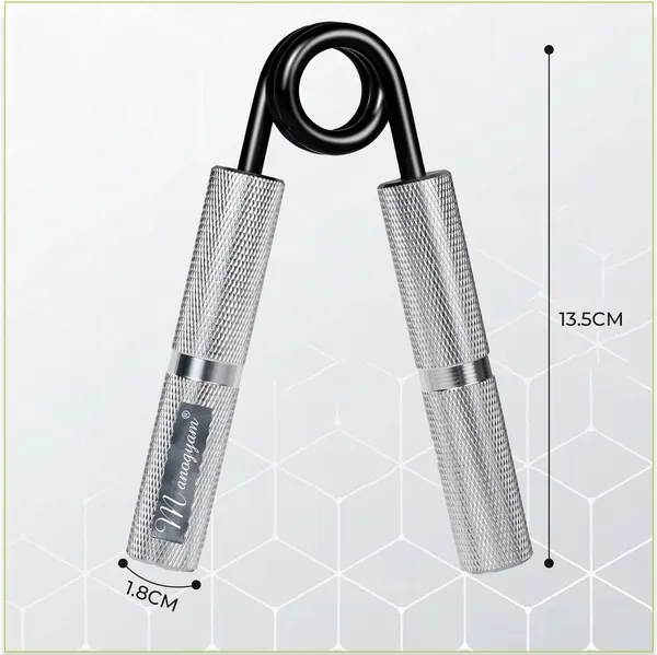 Manogyam_Heavy-Duty_Metal_Strengthener_150Lb_Wrist_Exerciser_Hand_Grip/Fitness_Grip_(Silver)