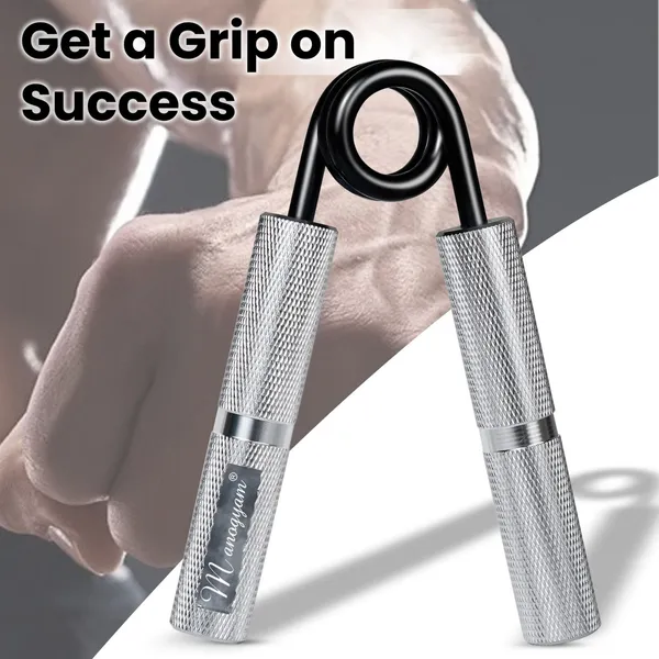 Manogyam_Heavy-Duty_Metal_Strengthener_150Lb_Wrist_Exerciser_Hand_Grip/Fitness_Grip_(Silver)