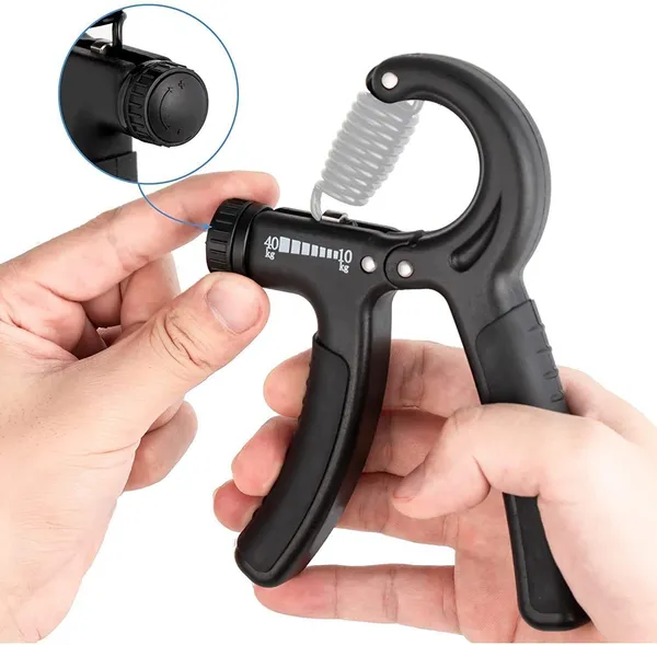Manogyam_Adjustable_Hand_Grip_Strengthener_And_Hand_Gripper(10Kg_To_40Kg)_Hand_Grip/Fitness_Grip_(Black)