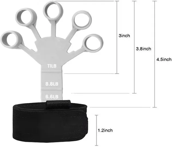 Manogyam_Hand_Grip_Strengthener_Finger_Trainer_3_Resistance_Levels_Forearm_Wrist_Exerciser_Hand_Grip/Fitness_Grip_(Grey,_Black)