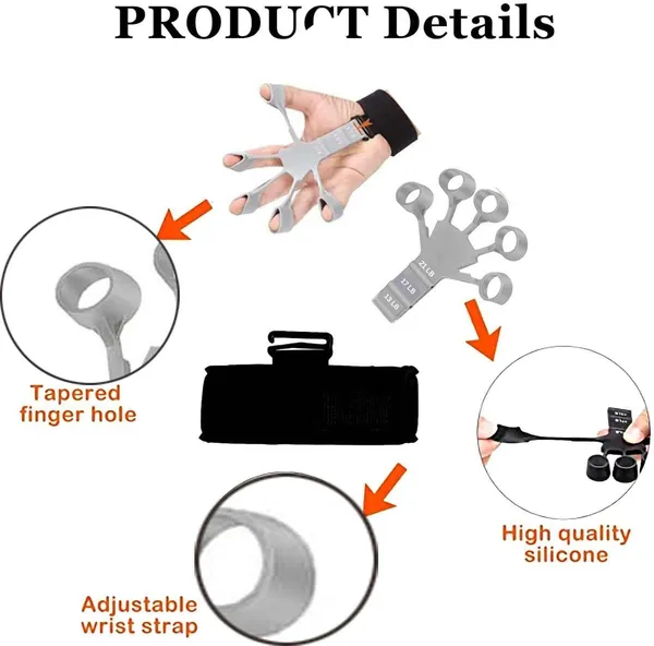 Manogyam_Hand_Grip_Strengthener_Finger_Trainer_3_Resistance_Levels_Forearm_Wrist_Exerciser_Hand_Grip/Fitness_Grip_(Grey,_Black)