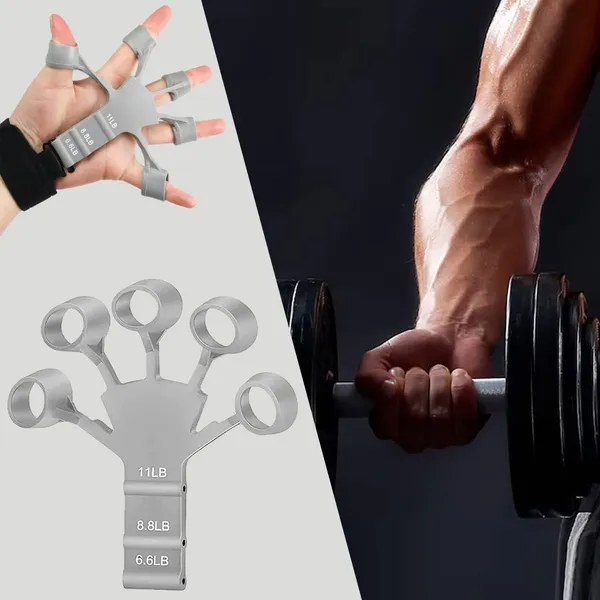 Manogyam_Hand_Grip_Strengthener_Finger_Trainer_3_Resistance_Levels_Forearm_Wrist_Exerciser_Hand_Grip/Fitness_Grip_(Grey,_Black)