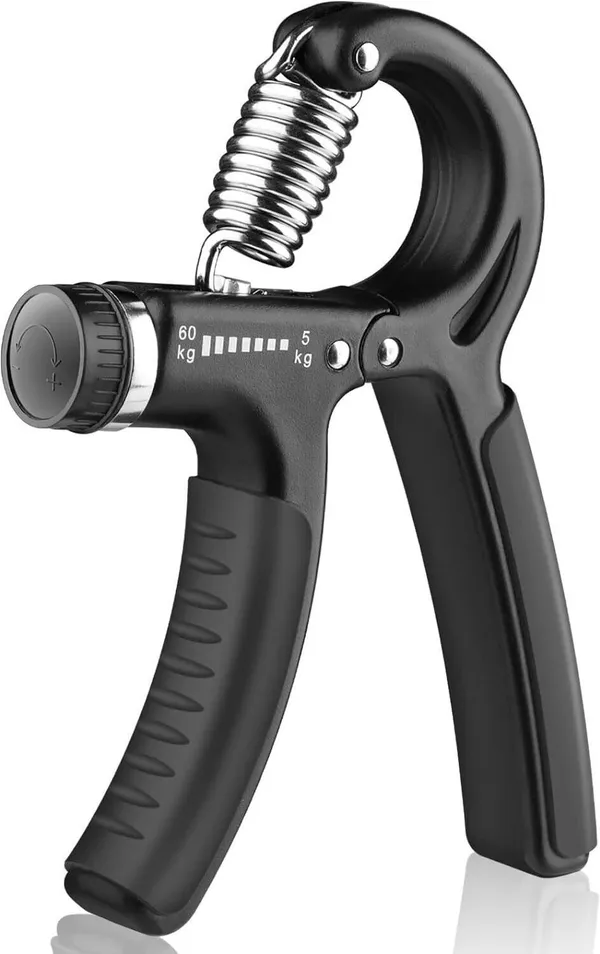 Manogyam_Hand_Grip_Strenghtner_5-60Kg_Adjustable_Resistance_Wrist_And_Forearm_Trainer_Finger_Hand_Grip/Fitness_Grip_(Black)