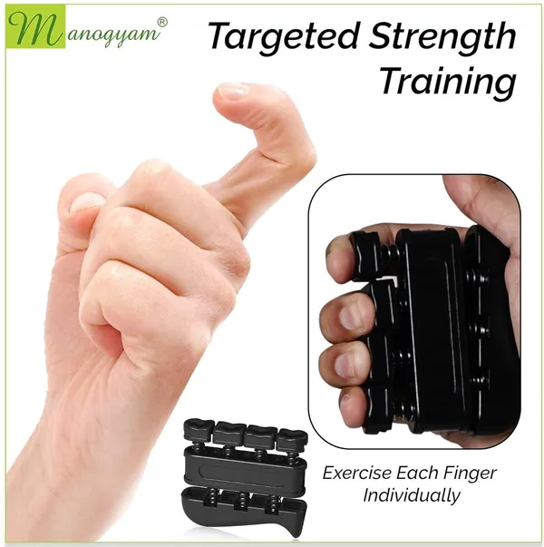 Manogyam_Finger_Strengthener_Finger_Exerciser_For_Forearm_And_Hand_Grip_Workout_Equipment_Hand_Grip/Fitness_Grip_(Black)