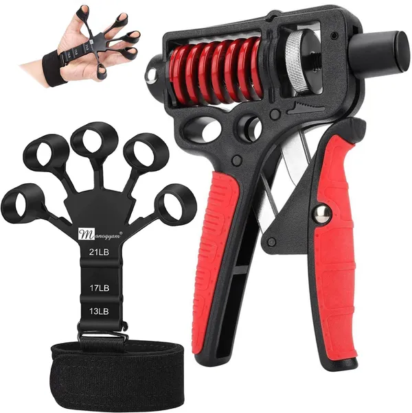 Manogyam_Combo_Pack_Of_Professional_Heavy_Duty_Hand_Gripper_And_Finger_Trainer_Hand_Workout_Hand_Grip/Fitness_Grip_(Black)