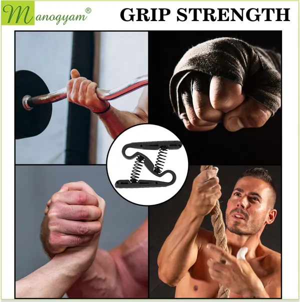 Manogyam_Z_Type_Gripster_Finger_Exerciser_Hand_Grip_Hand_Wrist_Muscle_Training_Hand_Grip/Fitness_Grip_(Black)
