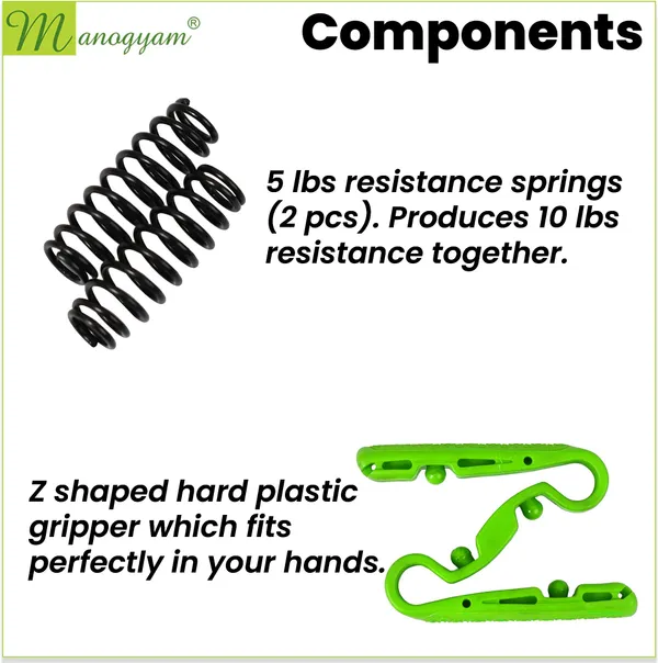 Manogyam_Z-Type_Gripster_Finger_Exerciser_Hand_Grip_Hand_Wrist_Muscle_Training_Hand_Grip/Fitness_Grip_(Green)
